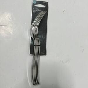 NWT HOME‎ 6 PIECE DINNER FORK SET 18/0 STAINLESS STEEL FREEMONT